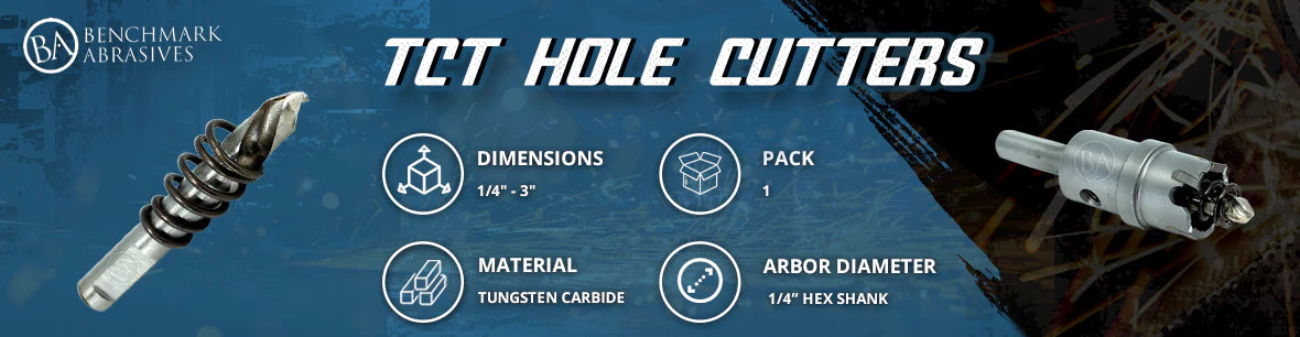 Tungsten Carbide Tipped (TCT) Hole Cutters
