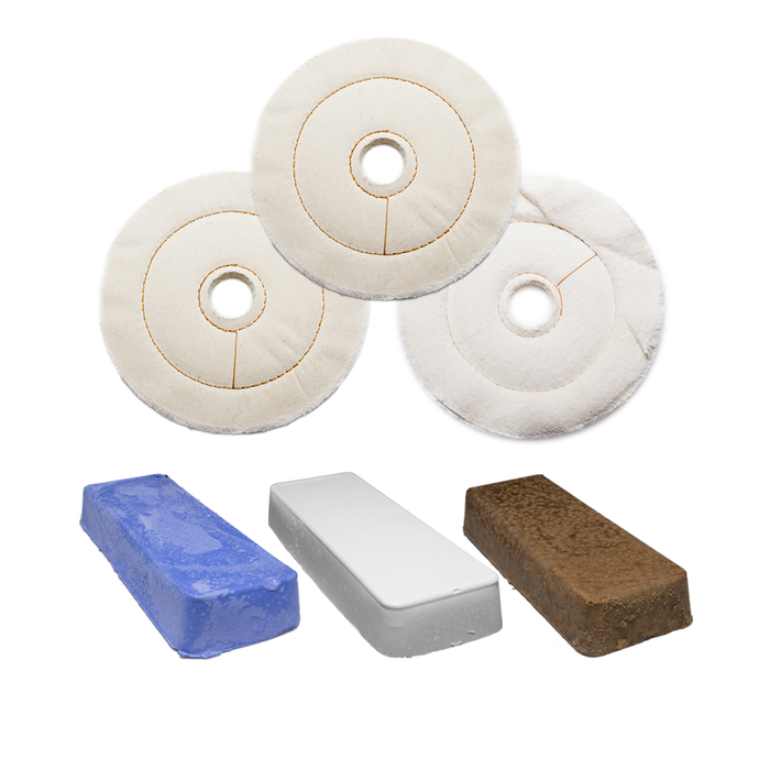 Plastic And Acrylics 3-Step Kit For Bench Grinders