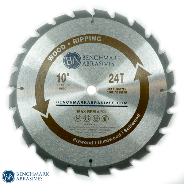 10" 24 Tooth TCT Saw Blade For Ripping Circular Saw Blades