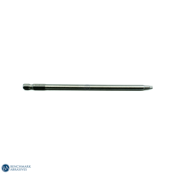 #2 Long Square Power Bit 1/4 inch hex