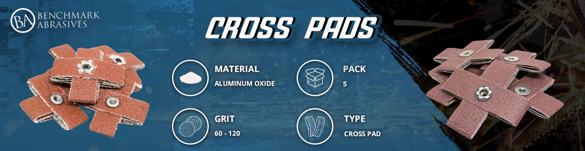 Coated Abrasive Cross Pads | Reach Tight Corners Fast