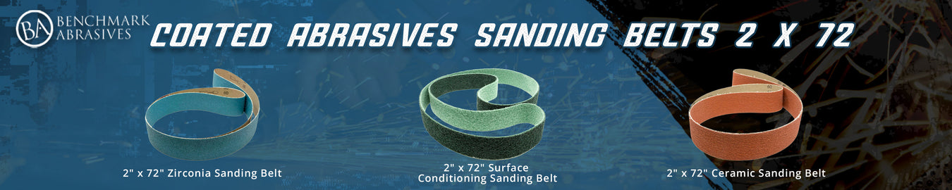 Coated Abrasives Sanding Belts 2" x "72