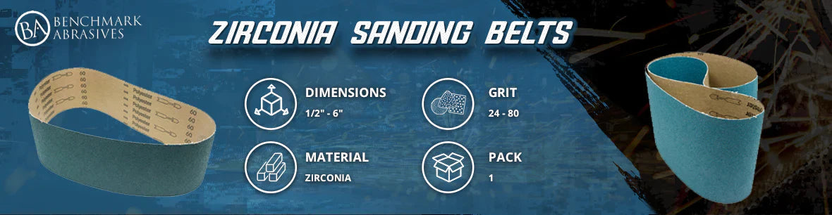 POWERTEC 6 In. X 48 In. 6 Each Of 36/100/120 Grits, Zirconia Sanding Belts Sander Sanding Belt Assortment 18 Pack 464801z P2n - Foto 5