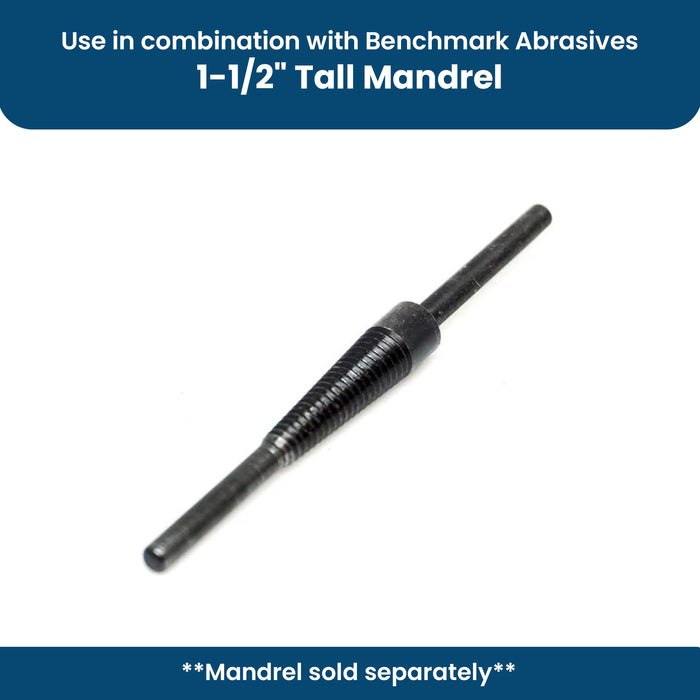 1/4" x 1-1/2" x 1/8" Straight Cartridge Roll Aluminum Oxide - 10 Pack