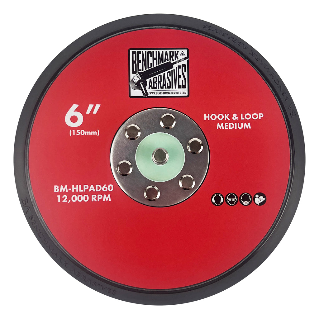 6" DA Orbital Sander Backing Pad Hook & Loop Discs