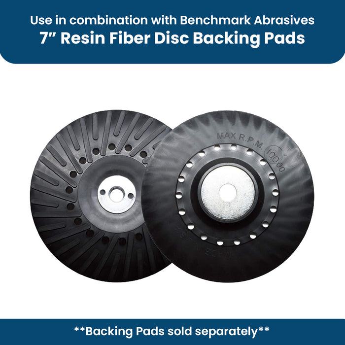7" Silicon Carbide Resin Fiber Disc – 25 Pack