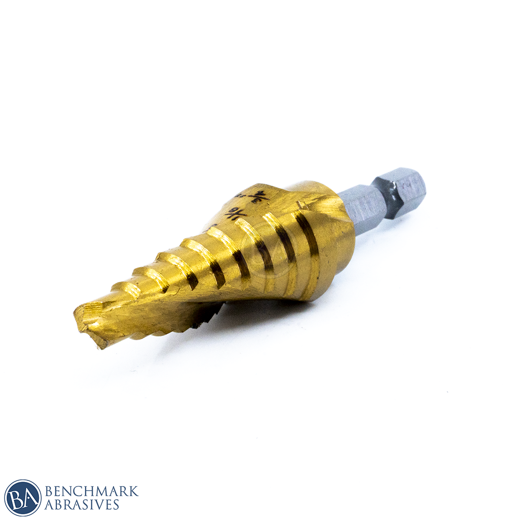 Economy Titanium Coated Step Drill Bit 1 4" 3 4"
