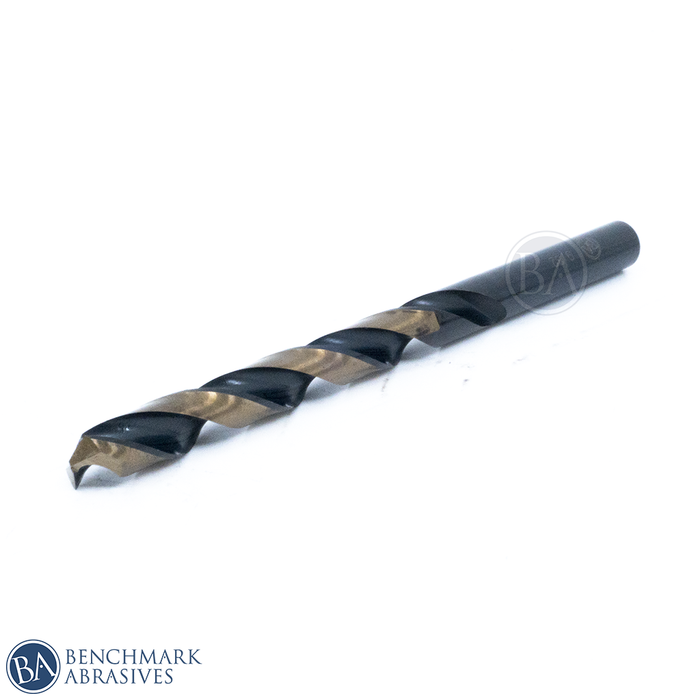 9/32” HSS Black & Gold Jobber Length Drill Bits - 12 Pack