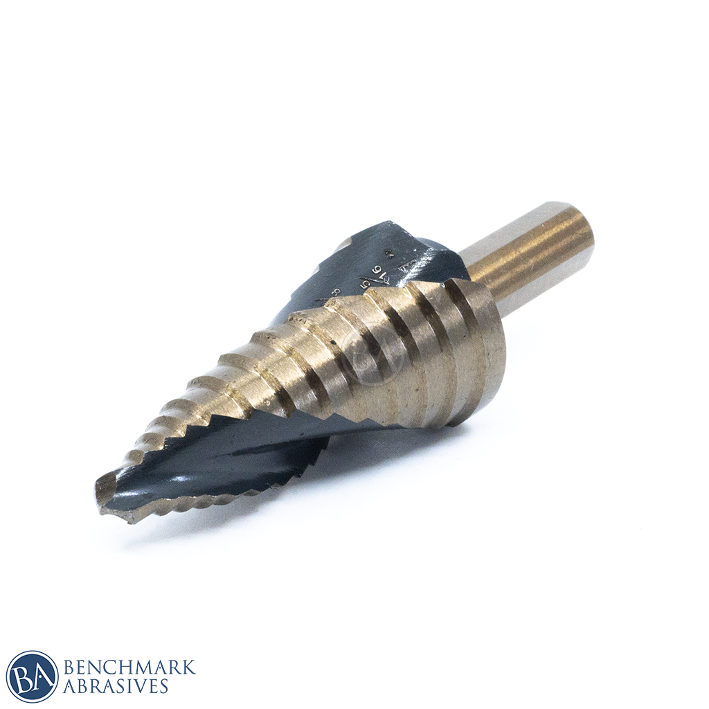 Amber & Black Titanium Step Drill Bit 9/16