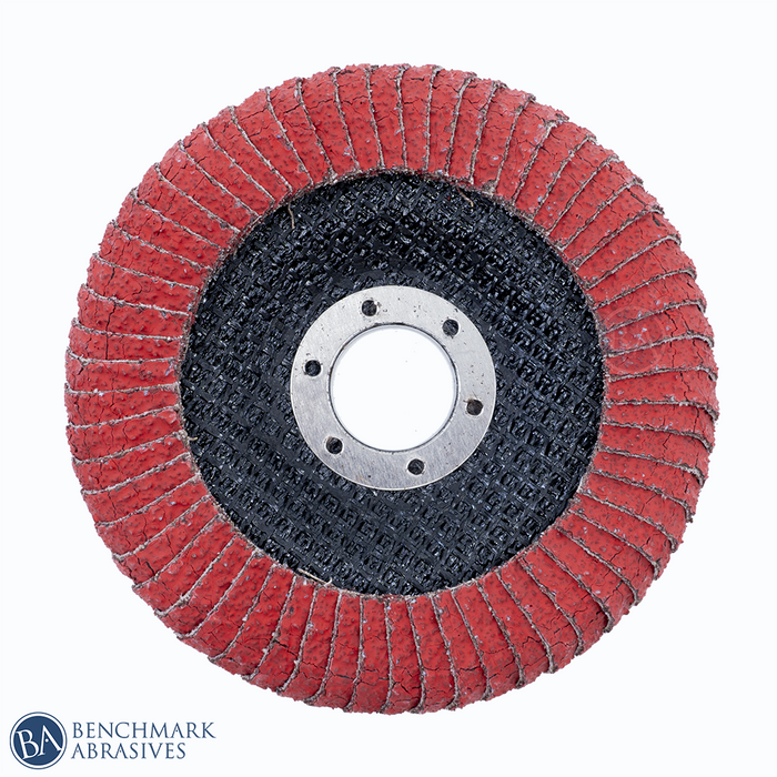 4-1/2" X 7/8" T27 Curved Ceramic Flap Discs For Fillet Welds - 1 Piece