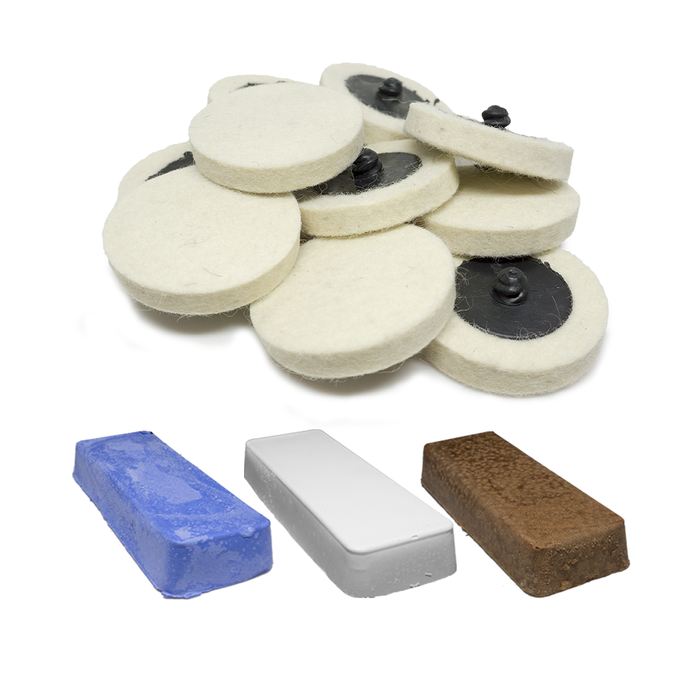Plastic And Acrylics 3-Step Kit For Die Grinder – 2”