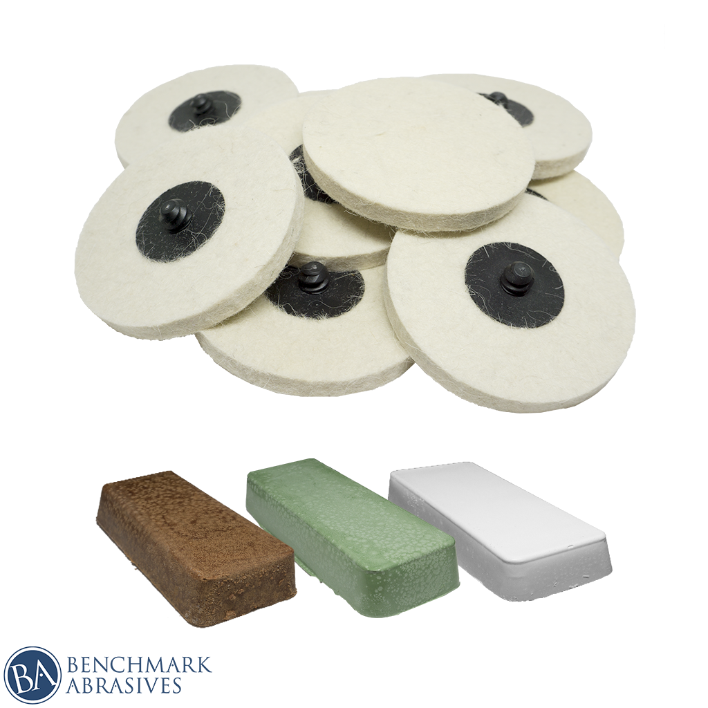 Buffering Disk Tools Soft Metals 3-Step Buffing Kit For Die Grinder - 3 | Free Shipping