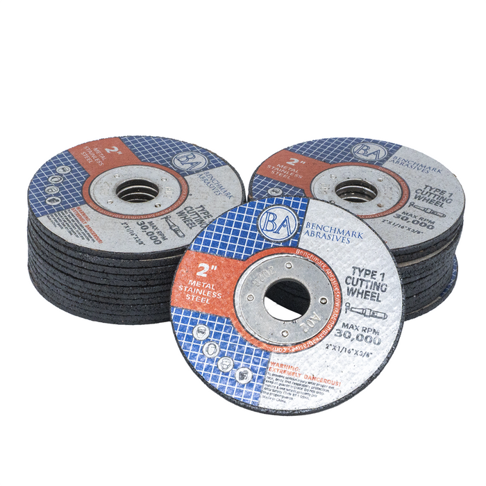 2" X 1/16" X 3/8" T1 Premium Thin Cut-Off Wheel - 25 Pack