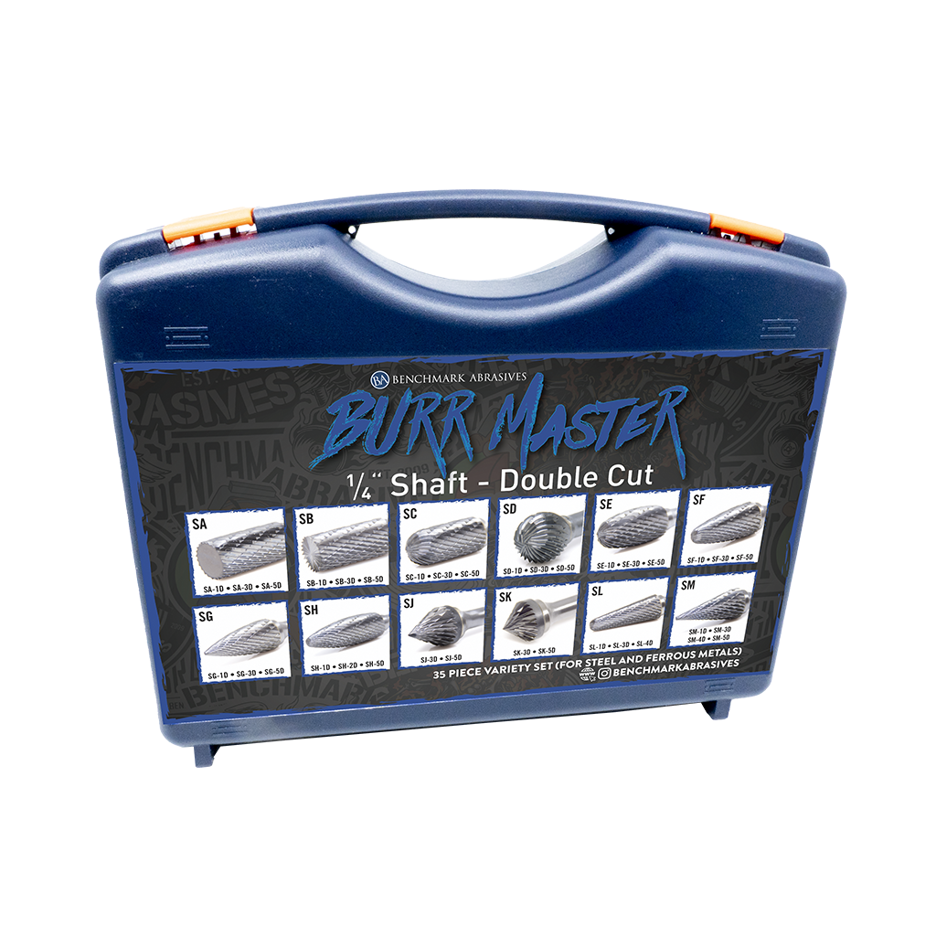 1 4" Shaft 35 Piece Double Cut Burr Master Set