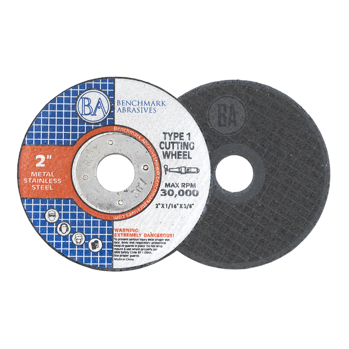 2" X 1/16" X 3/8" T1 Premium Thin Cut-Off Wheel - 25 Pack