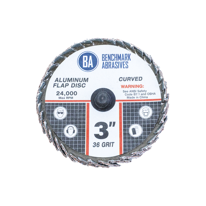 3" Curved Quick Change Flap Discs For Aluminum – 1 Piece