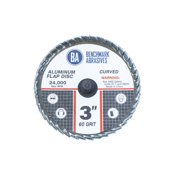 3" Curved Quick Change Flap Discs For Aluminum – 1 Piece