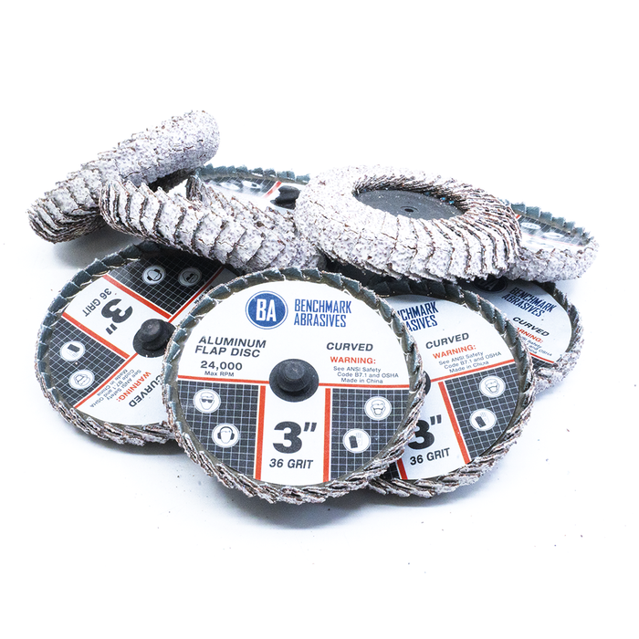 3" Curved Quick Change Flap Discs For Aluminum – 1 Piece