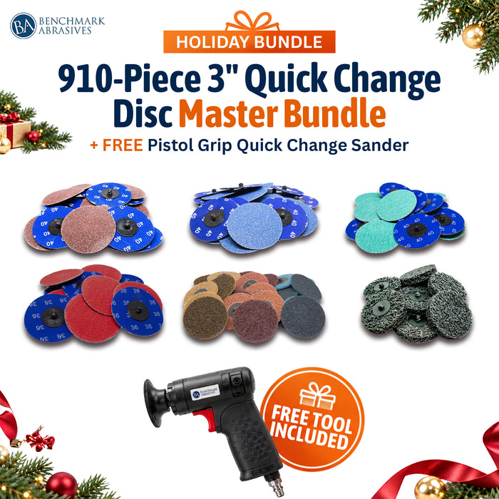 ULTIMATE 3" Quick Change Disc Master Bundle + FREE Pistol Grip Sander
