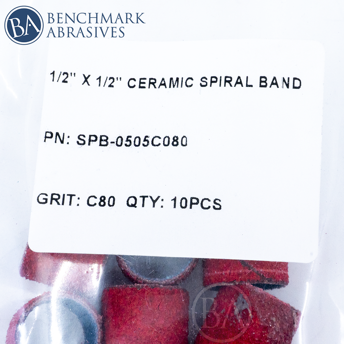 1/2" x 1/2" Ceramic Spiral Band - 10 Pack