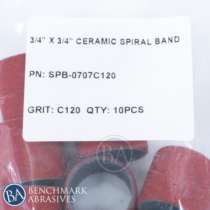 3/4" x 3/4" Ceramic Spiral Band - 10 Pack