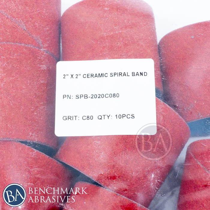 2" x 2" Ceramic Spiral Band - 10 Pack