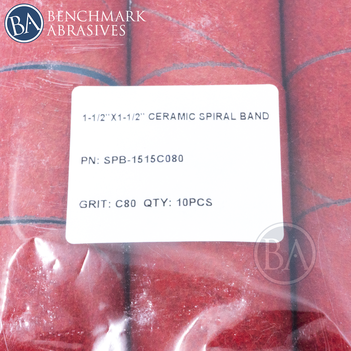 1-1/2" x 1-1/2" Ceramic Spiral Band - 10 Pack