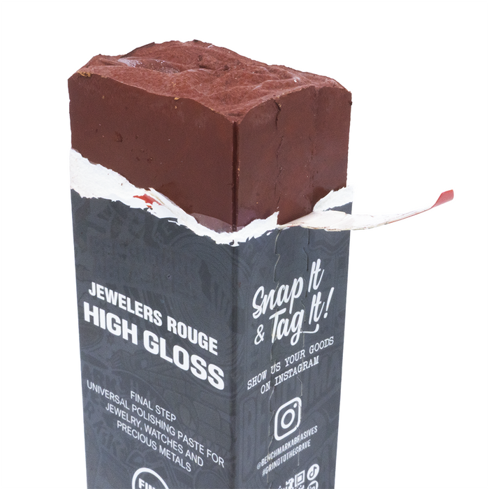 Red Jewelers Rouge High-Gloss Polishing Compound - 1 Pound Bar