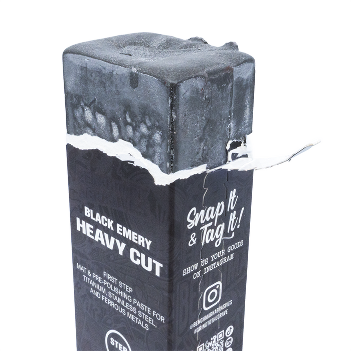 Black Super Heavy Cutting Polishing Compound - 1 Pound Bar