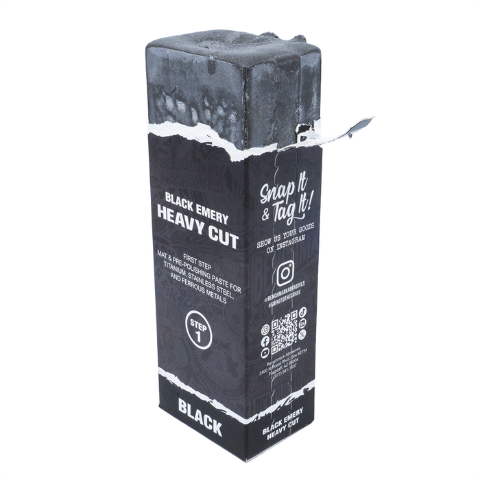 Black Super Heavy Cutting Polishing Compound - 1 Pound Bar