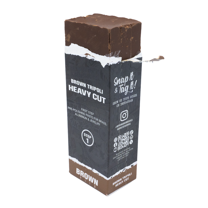 Brown Heavy Cutting Polishing Compound - 1 Pound Bar