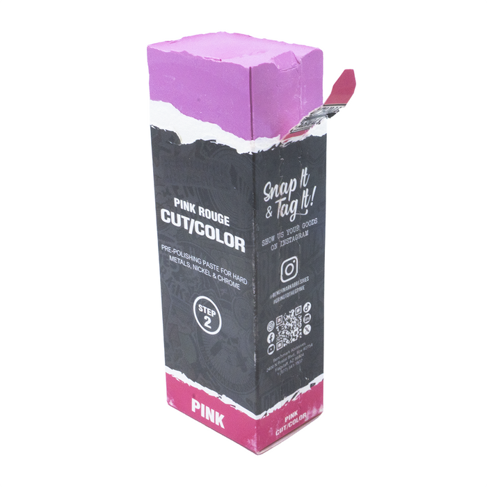 Pink Cut & Color Polishing Compound - 1 Pound Bar
