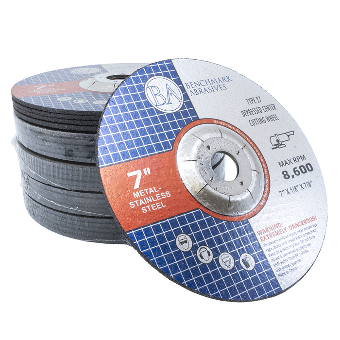 7" X 1/8" X 7/8" T27 Pipeline Wheel - 25 Pack