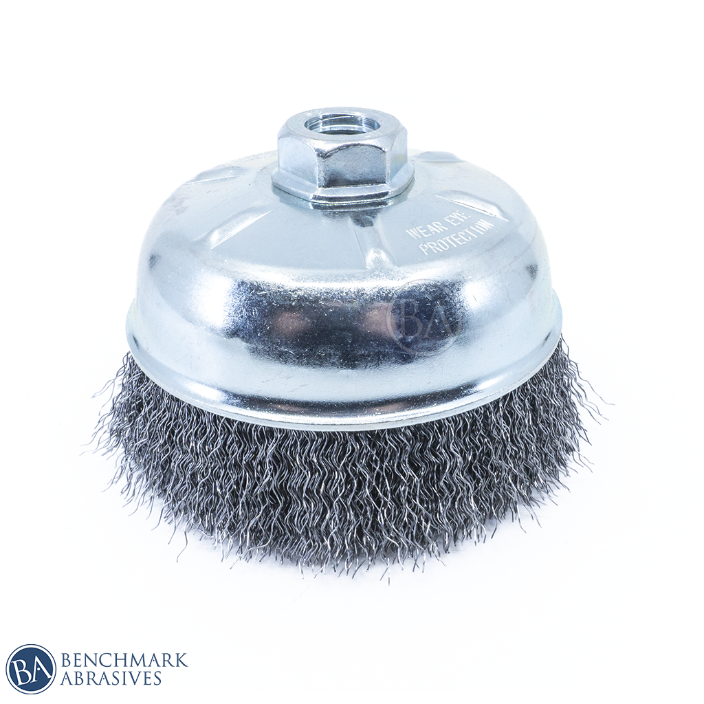5" x 5 8" 11 Crimped Cup Brush Carbon Steel