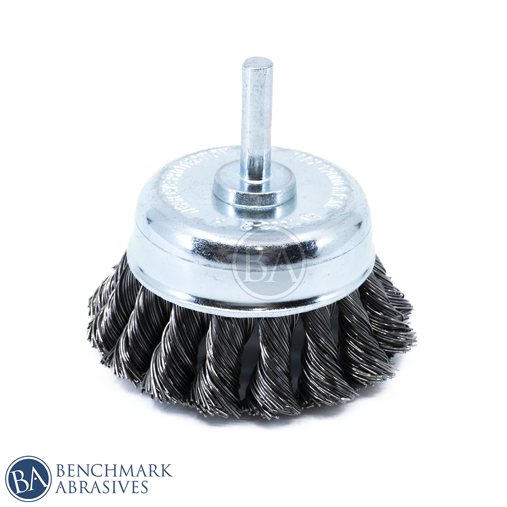 3" X 1 2” X 1 4" Shaft Mounted Knotted Cup Carbon