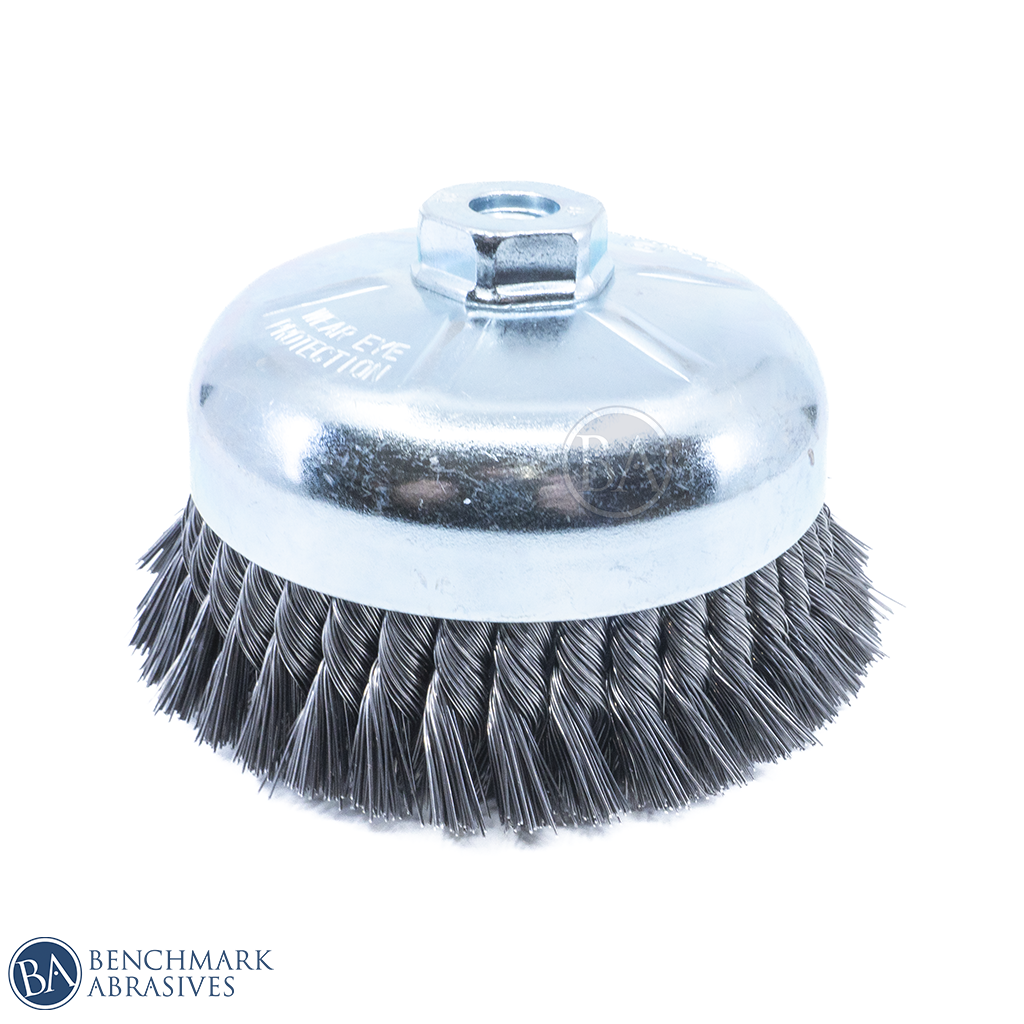6" x 5 8" 11 Knotted Cup Brush Carbon Steel