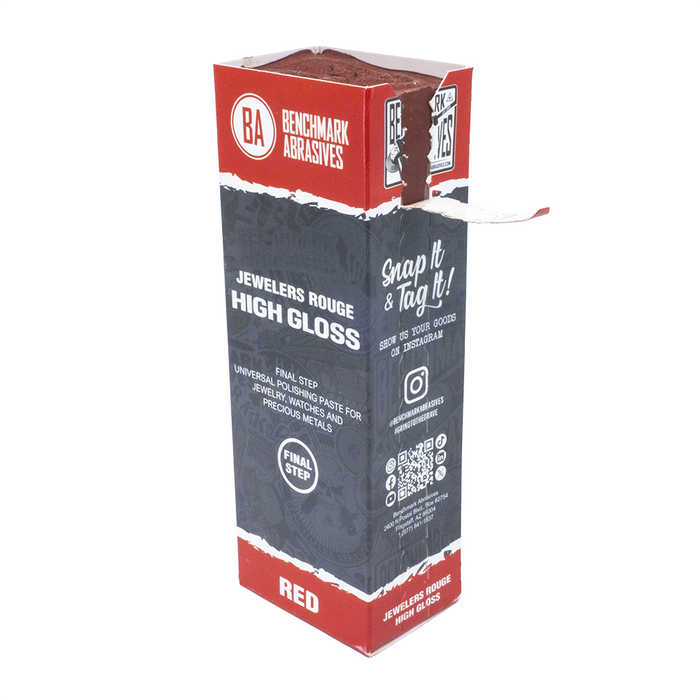 Red Jewelers Rouge High-Gloss Polishing Compound - 1 Pound Bar