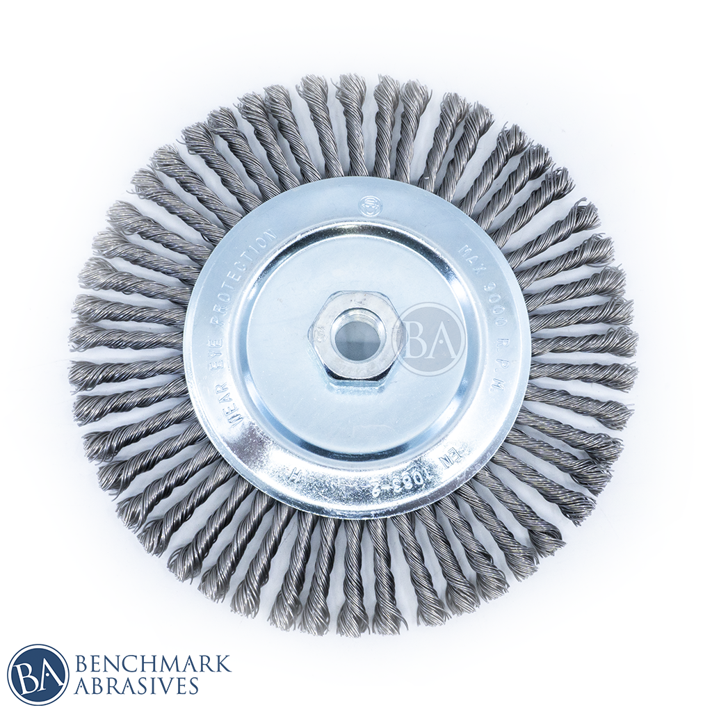 7" Stringer Bead Wire Wheel Stainless Steel