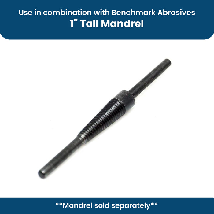 1/4" x 1" x 1/8" Straight Cartridge Roll Aluminum Oxide - 10 Pack