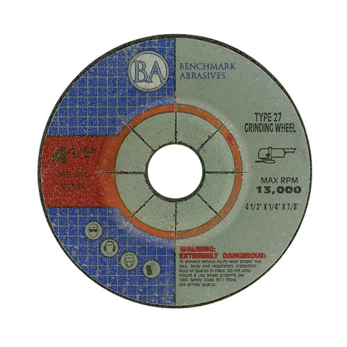 4 1 2" x 1 4" x 7 8" T27 Depressed Center Grinding Wheel 1400 pieces