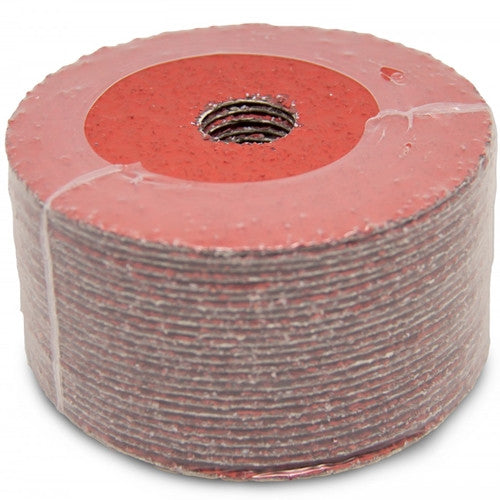 4 1 2" x 7 8" Ceramic Resin Fiber Discs 25 Pack