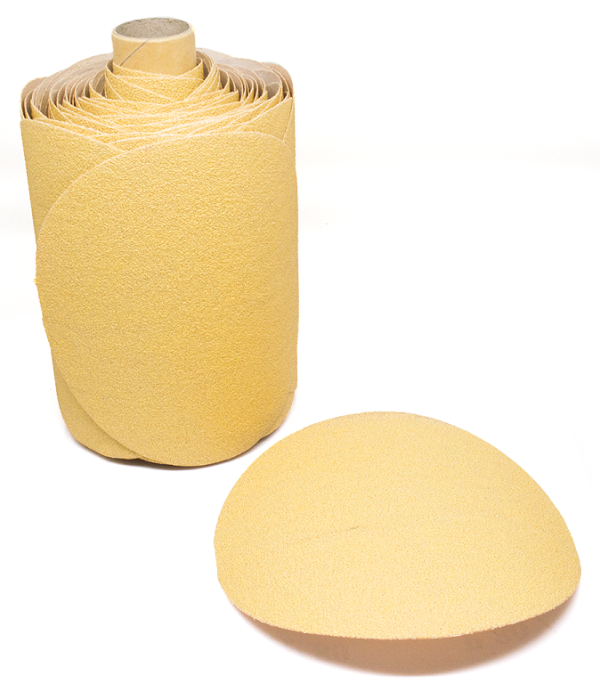 5" Discs On A Roll Sanding Paper PSA Gold DA Adhesive Discs