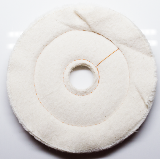 6inch x 1/2" x 1inch Flannel Cushion Sewn Buffing Wheel