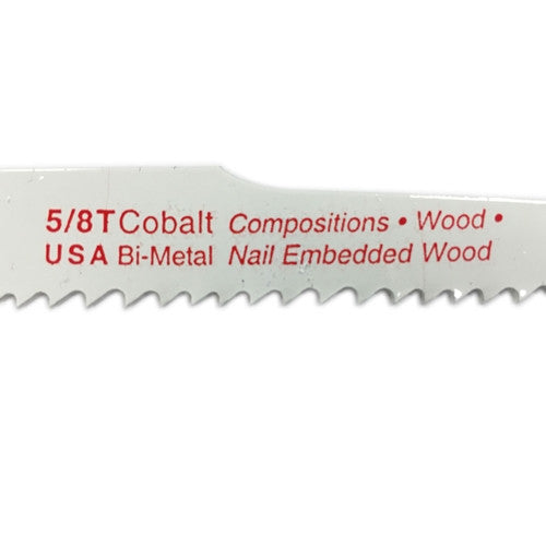 Bi-Metal Recip Blade For Wood Cutting