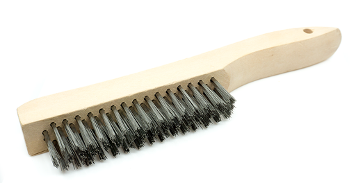10 inch Wire Scratch Brush with Wood Shoe Handle