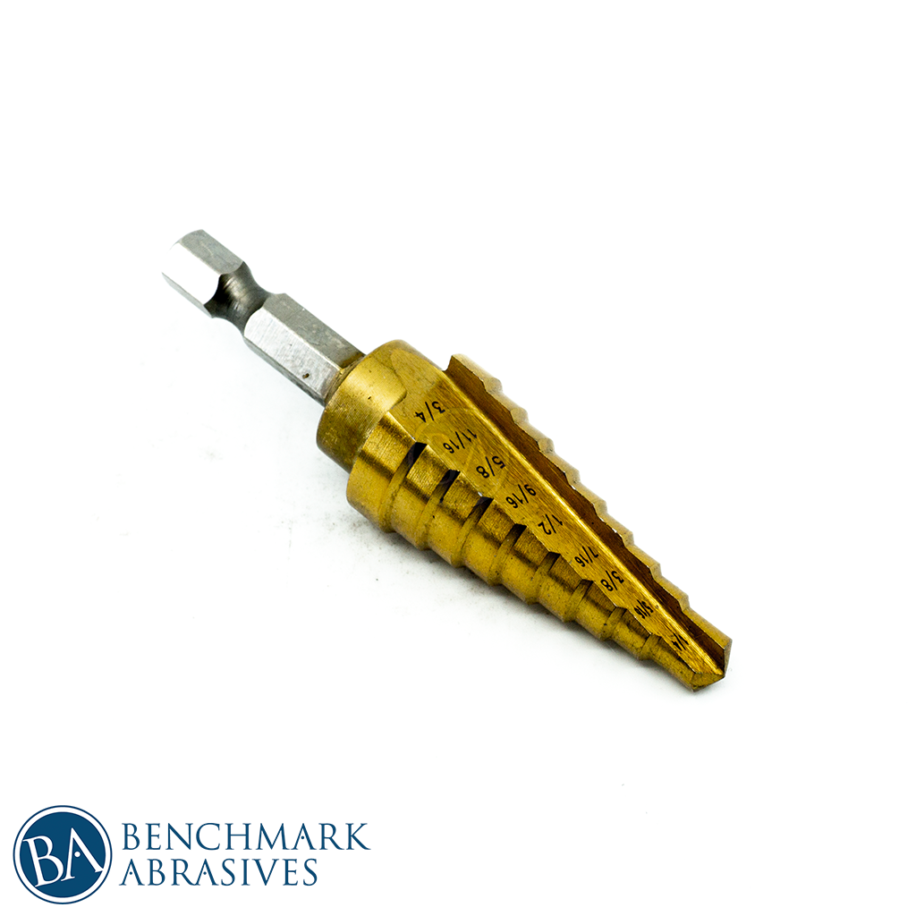 HSS Titanium Step Drill Bit 1/4"3/4" (9 Steps) Drilling Bit