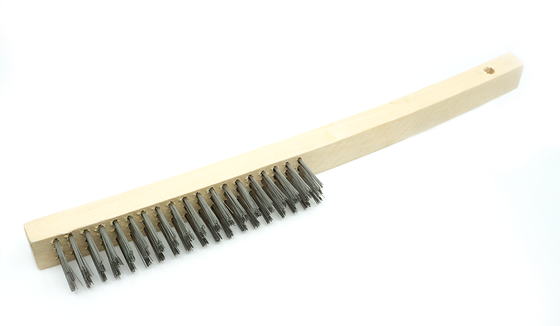 Wire Scratch Brush with Curved Handle for clean surfaces