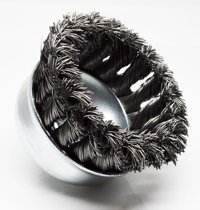 Carbon Steel Knotted Cup Brush 2-3/4" x 5/8"-11