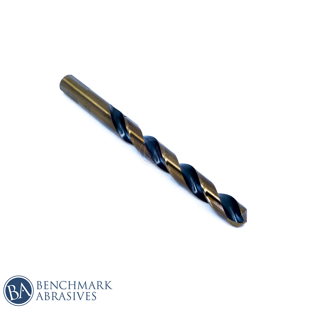 15/32” HSS Black & Gold Jobber Length Drill Bits - 6 Pack
