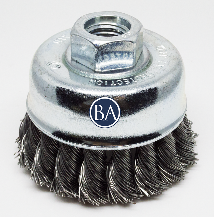 Knotted Cup Brush 2-3/4" x 5/8"-11